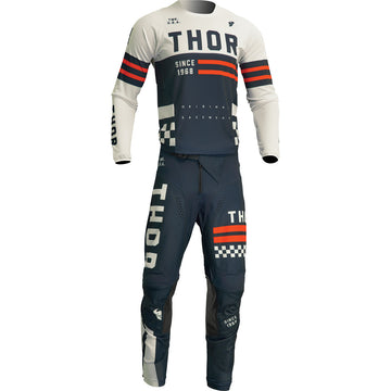 THOR 2024 PULSE COMBAT MIDNIGHT / VINTAGE WHITE KIDS GEAR SET