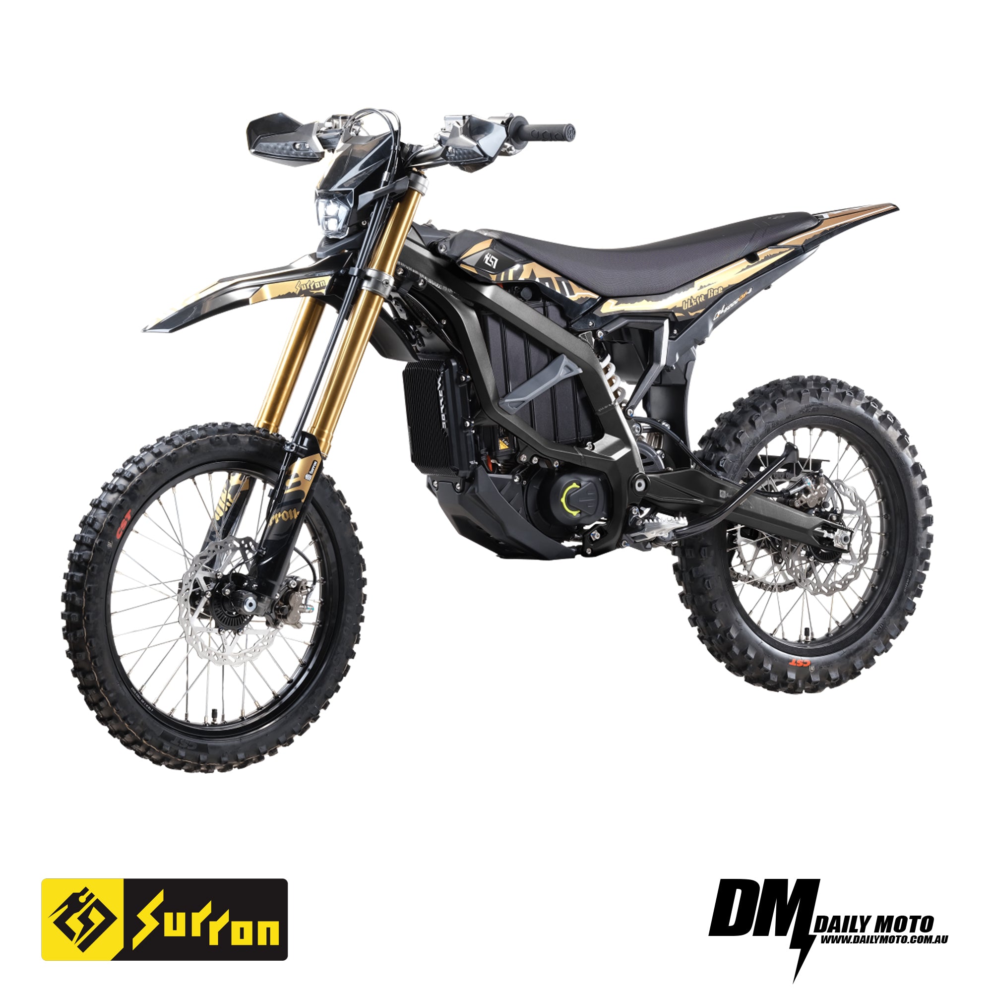 Surron Ultra Bee HP Electric Dirt Bike 2025 Model showcasing advanced design and features for high-performance off-road riding.